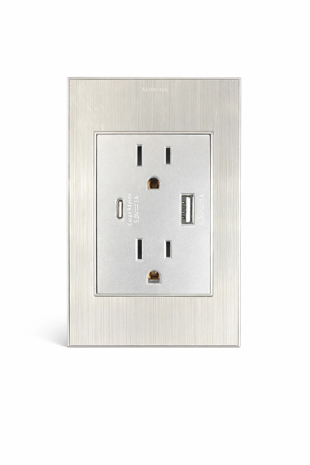 Toma+USB Stanly Inox Mercury